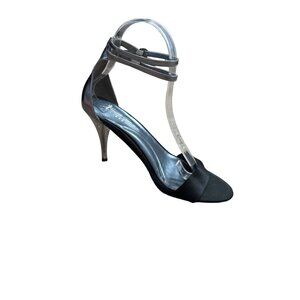 KENNETH COLE NEW YORK WOMEN'S DANCE PARTY BLACK/SILVER HIGH HEEL SHOES SZ 7.5